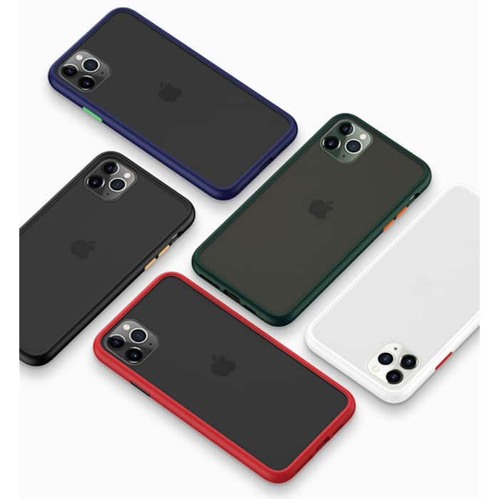 Capa em Silicone Rígido para iPhone 11 Pro Max (Cores: Preto/Preto/Vermelho, entrega: Até 8 dias úteis)